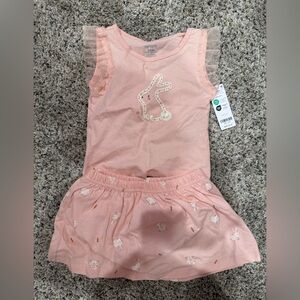 Carters Pink Bunny two piece